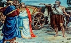 Elijah confronts Ahab and Jezebel